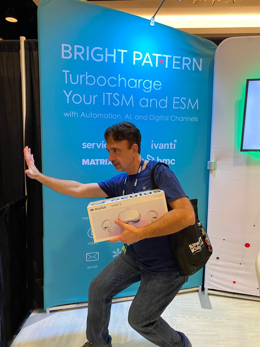 BrightPatternUS's tweet photo. Thank you @ThinkHDI for a great convention, and congratulations to our prize giveaway winners! See you next Support World!
#ITSM #ESM #ITSMsoftware #ESMsoftware #BrightPattern #SupportWorld #SWL2021 #HDI #SupportWorld #SupportWorldLive #SupportWorldLive2021 https://t.co/T9iJFzs76A