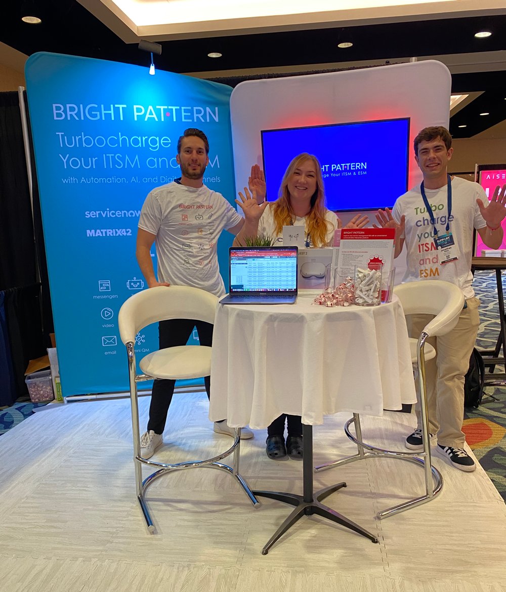 BrightPatternUS's tweet photo. Thank you @ThinkHDI for a great convention, and congratulations to our prize giveaway winners! See you next Support World!
#ITSM #ESM #ITSMsoftware #ESMsoftware #BrightPattern #SupportWorld #SWL2021 #HDI #SupportWorld #SupportWorldLive #SupportWorldLive2021 https://t.co/T9iJFzs76A