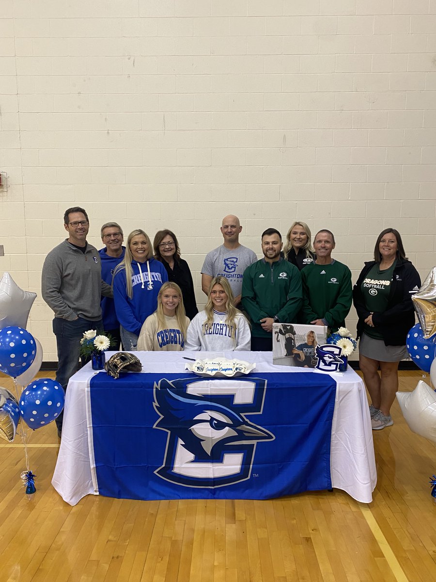 Congratulations to Ensley Frame, her coaches, and her family, for signing to continue her education and compete in Softball at Creighton University!  We are proud of you Ensley! <a href="/Creighton/">Creighton University</a>
