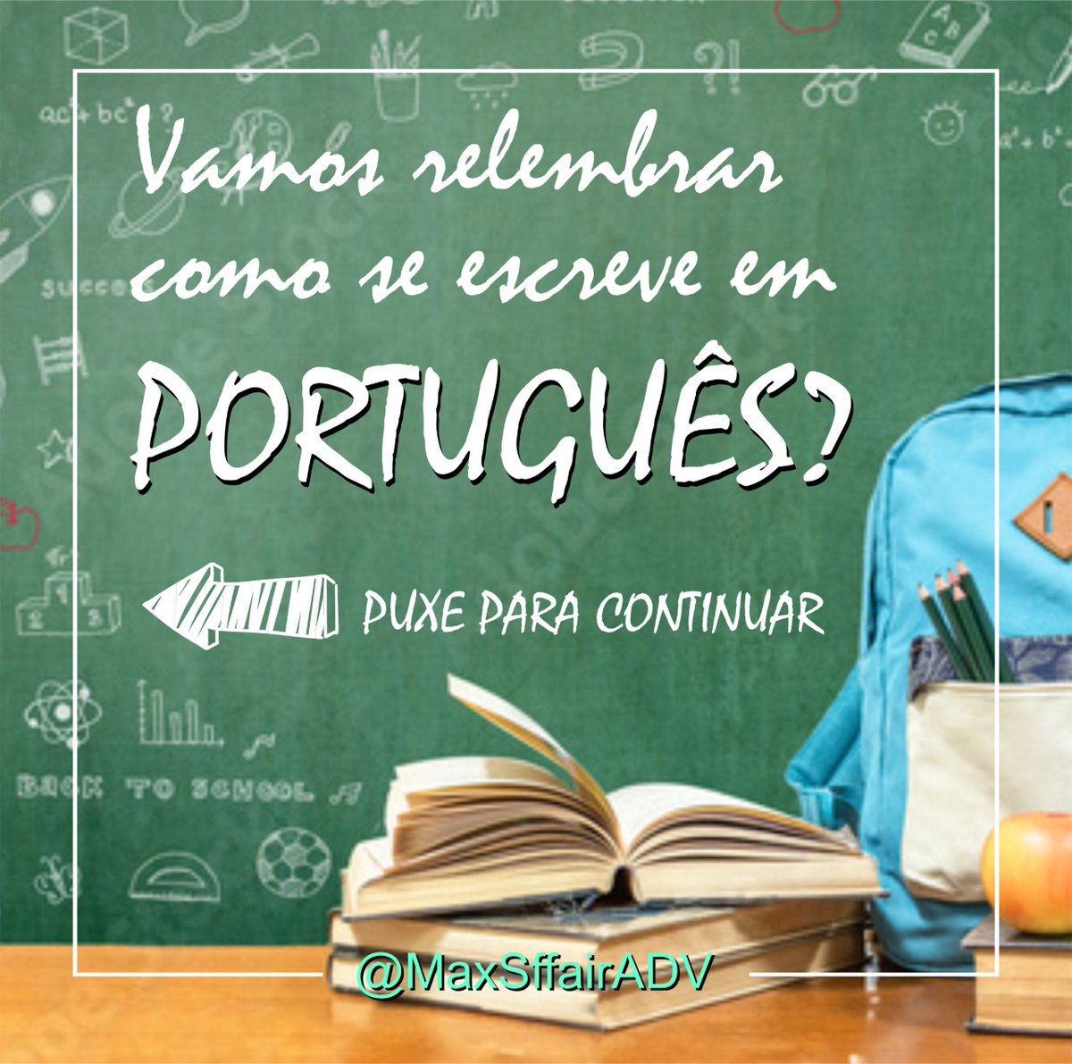 DrMaxWilliams's tweet photo. Que tal algumas dicas de Português para não cometer nenhuma "gafe" quando estiver conversando com os "crushs" nas redes sociais?
#DrMaxWilliams
#Advocacia
#LinguaPortuguesa https://t.co/DIkwFmSWCW