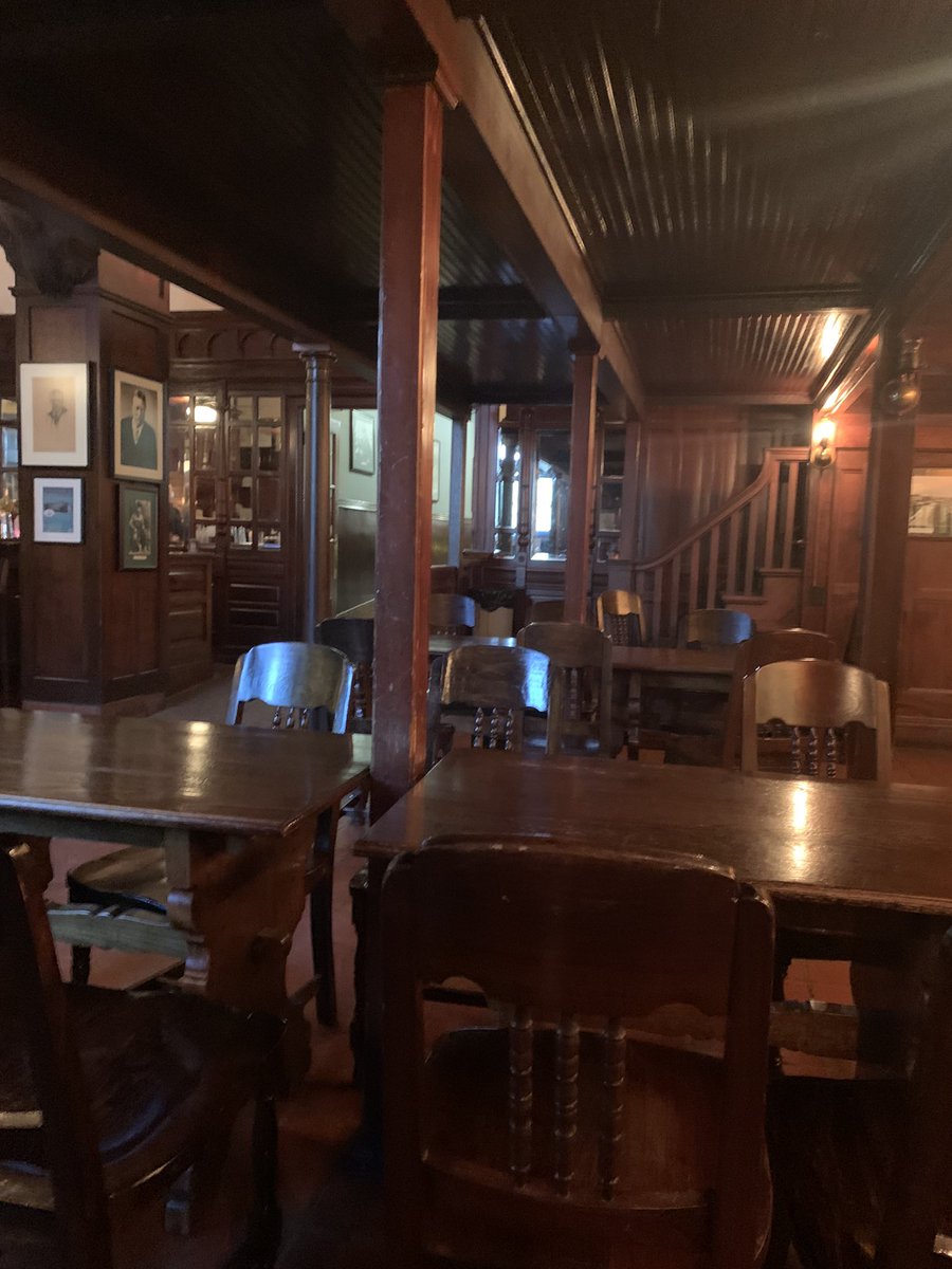 ROKETOP's tweet photo. We are sitting in the Menger Bar. This is where Teddy Roosevelt signed up the Rough Riders. https://t.co/I73GFqaQHC