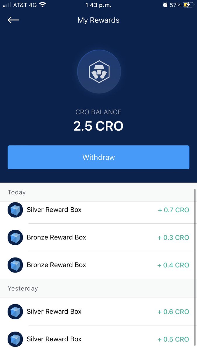 VarianCrypto's tweet photo. Los 💎 de hoy 🔥🎁 @cryptocom @Kris_HK
Espero encontrar alguna platinum o gold box 🤞🏼🙏🏻🤩
@mattunchi @LOReBitcoin @MARCIANOPHONE
#CryptocomMissions #Cryptocom #Cryptoapp #Cro #TeamCRO #Roadto1usd #Misterybox #Diamonds #Silverbox #Bronzebox https://t.co/fAoPl0gsan