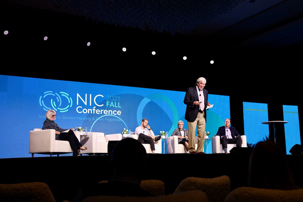 Natl_Inv_Ctr's tweet photo. "#Seniorhousing is care driven, a push market. You’re pushed into it because of your health. Active Adult is a pull market." - Bob Kramer of @NexusInsights at #NICFall21 discussing the places and methods that will attract future #olderadults. https://t.co/pHFLsJTT7v