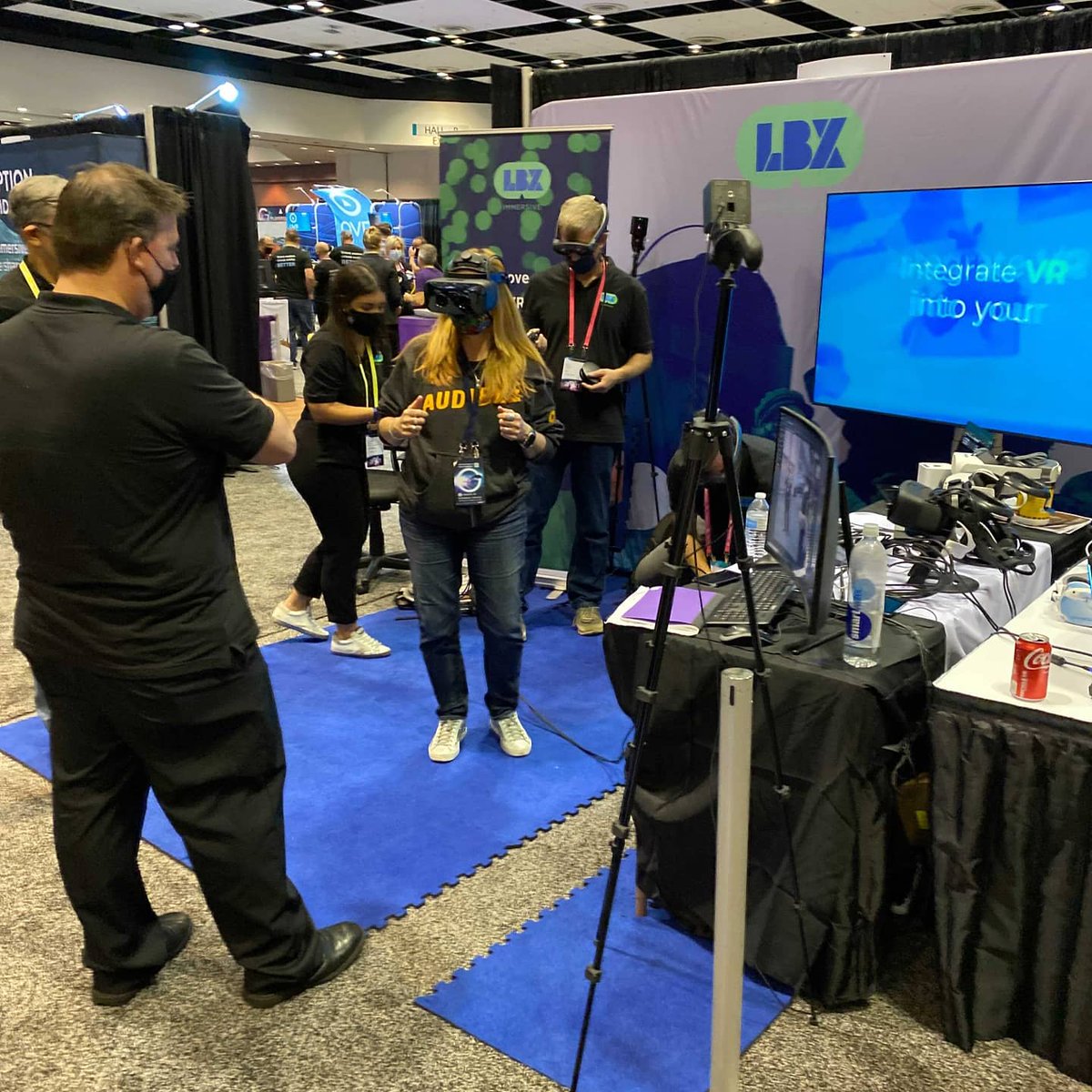 LBXImmersive's tweet photo. Demo our E³ – Education, Enterprise, Entertainment – #VirtualReality and #MixedReality Solutions. Booth 607 @ARealityEvent
#AWE2021 https://t.co/G2GSxKS9Uz