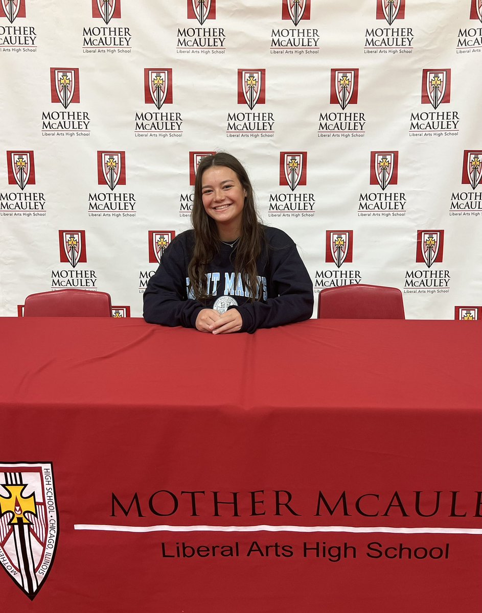 McAuleyMacs's tweet photo. Congratulations to Alyssa Grant’22 who signed her letter of intent to play lacrosse for @saintmarys! We are MIGHTY proud! #signingday https://t.co/Pq62C0lFFr