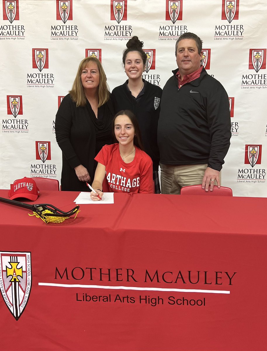 Congratulations to Rosie Nolan’22 who signed her letter of intent to play lacrosse for <a href="/carthagecollege/">Carthage College</a>! We are MIGHTY proud! #signingday