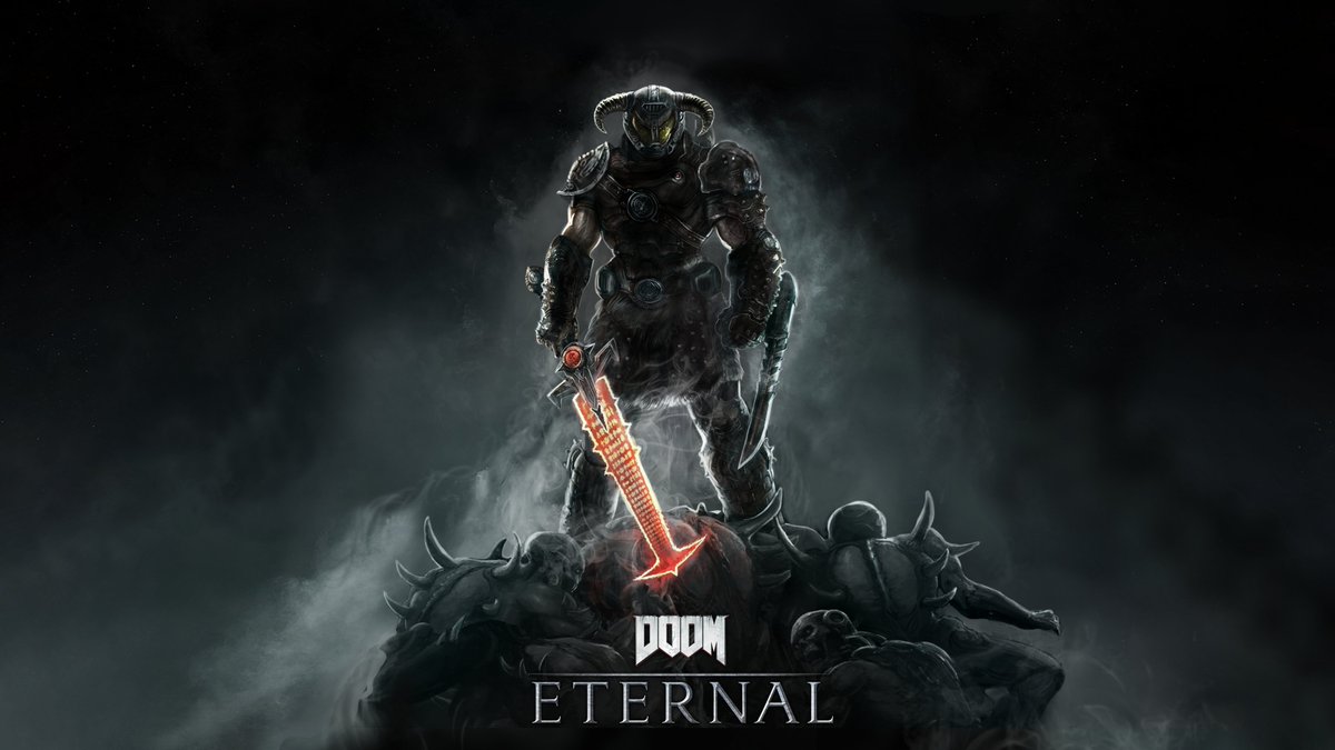 DOOM's tweet photo. happy #Skyrim10 https://t.co/C6faLQc3t0