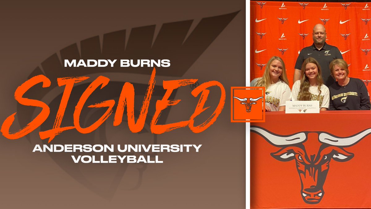 Mauldin_Athl's tweet photo. Congratulations to Maddy Burns on signing with Anderson University to play Volleyball!  #GoMAVS🐂🏐 https://t.co/PLjr45UXJR