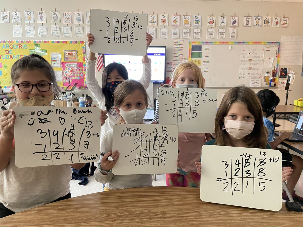 Señora Garcia (@senoragarcia3) on Twitter photo 2nd DLI working on 4 digit subtraction with regrouping 💥💥💥<a href="/jbland100/">Jay Bland</a> @mbpcaps <a href="/dehutson/">Dwight Hutson 🇬🇾👨🏿🏫📸🎙</a> <a href="/APSWorldLang/">APS World Languages</a> 2nd DLI working on 4 digit subtraction with regrouping 💥💥💥<a href="/jbland100/">Jay Bland</a> @mbpcaps <a href="/dehutson/">Dwight Hutson 🇬🇾👨🏿🏫📸🎙</a> <a href="/APSWorldLang/">APS World Languages</a>