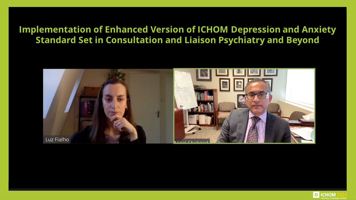 ICHOM_ORG's tweet photo. Thank you to Dr. Shehzad Niazi for an interesting session about Implementation of Enhanced Version of ICHOM Depression and Anxiety Standard Set in Consultation and Liaison Psychiatry and Beyond at our ICHOM Global Virtual Congress 2021.#ichomcongress2021 #ICHOMVLS #healthcare https://t.co/YQuGJMj3w7