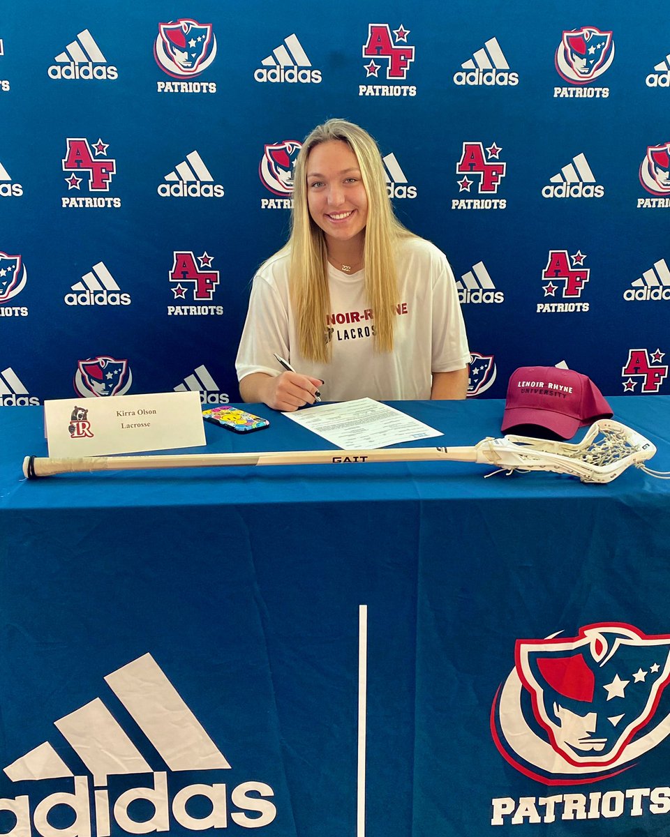 AFHS_wlax's tweet image. Congratulations to Kirra Olson for signing to Lenoir Rhyne University today! So proud!! #bearnation