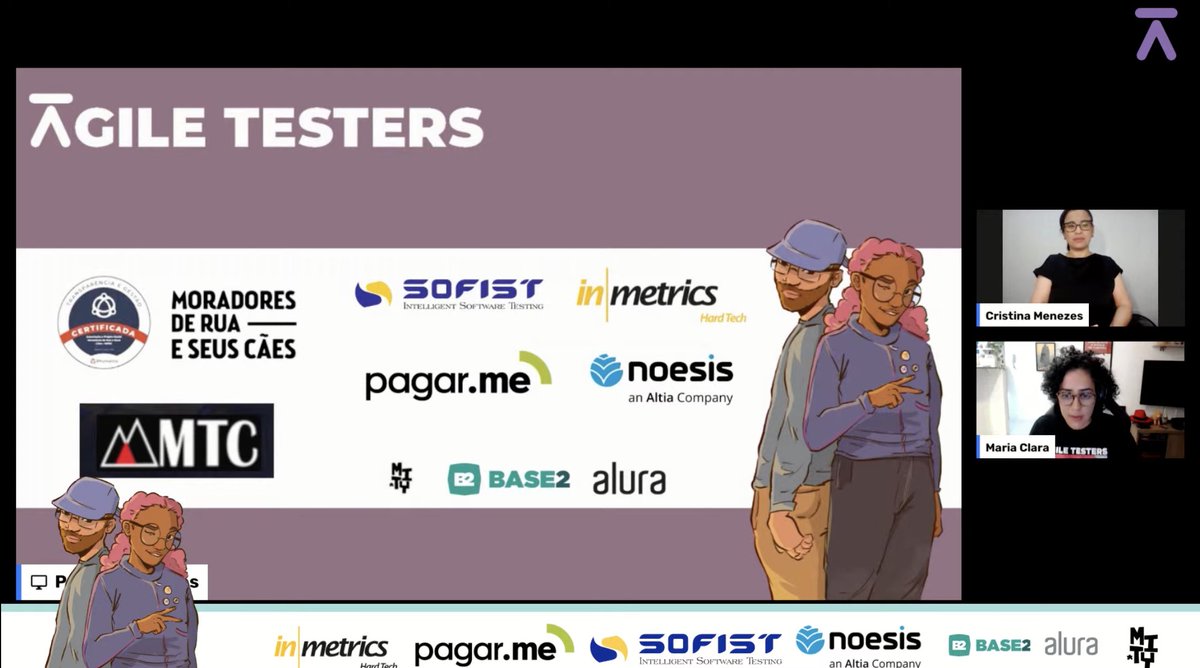 agile_testers's tweet image. começando mais um dia de #atc2021, hoje temos a @importclara de host e o @paulorgoncalves ajudando nos bastidores :)
