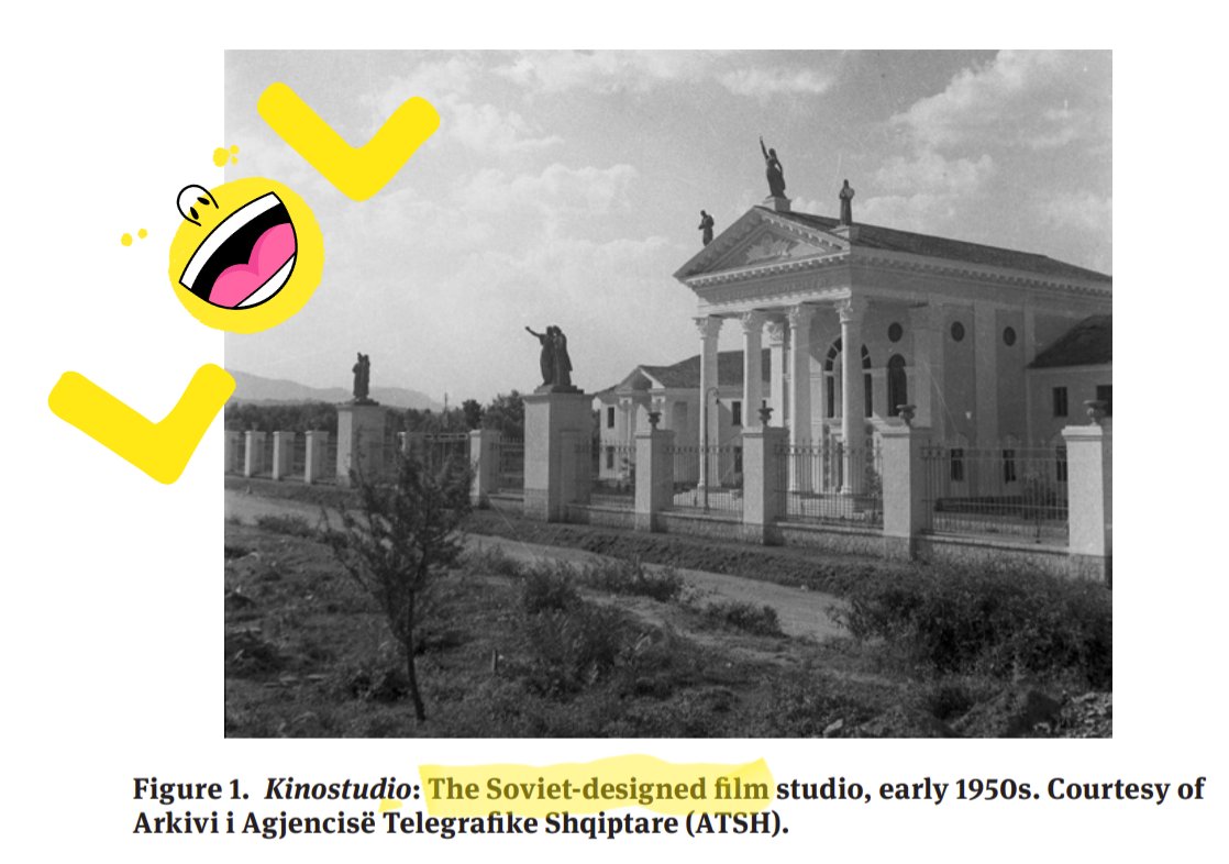 epirusgr's tweet photo. Soviet Style? #Albfilm or old #Kinostudio the Albanian movie company has a Greek-style. C'mon Albanians you can't hate the Greeks you copy everything from the #Greeks https://t.co/7QxU55AkDq