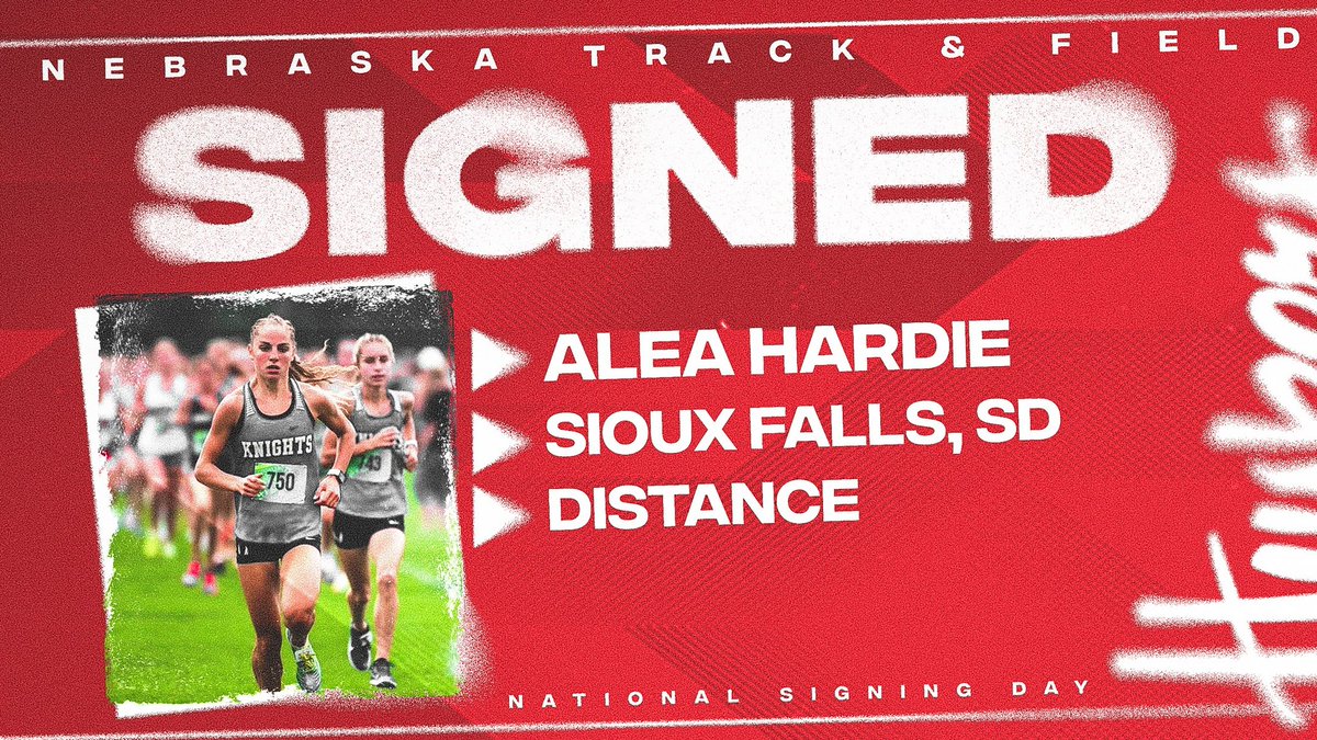 𝙎𝙞𝙜𝙣𝙚𝙙. 𝙎𝙚𝙖𝙡𝙚𝙙. 𝘿𝙚𝙡𝙞𝙫𝙚𝙧𝙚𝙙.

The nine-time state champion from South Dakota joins the Big Red! 

800m - 2:14.22
1600m - 4:53.27
5K (XC) - 17:31.28

#GBR 🔴🌽