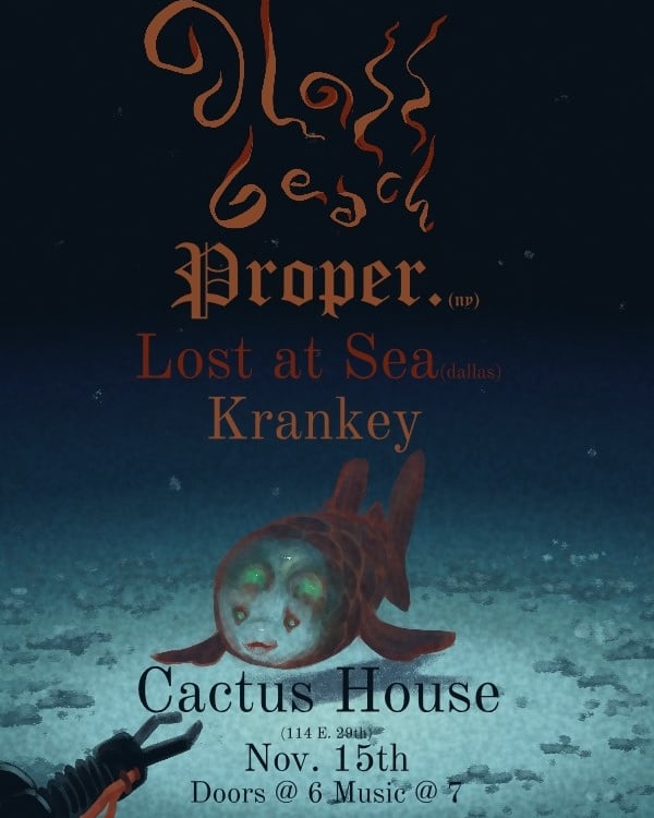 Music things happening at Cactus House soon that I highly recommend you catch.