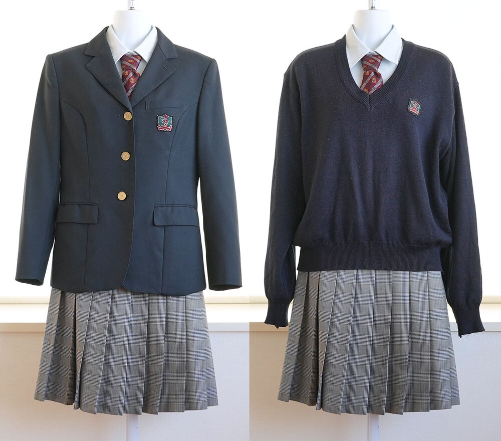 2月中　学生服　千歳市北陽高校　2022年 北海道千歳北陽高校 [現行制服セット サイズM] 冬服中間服 ネクタイ