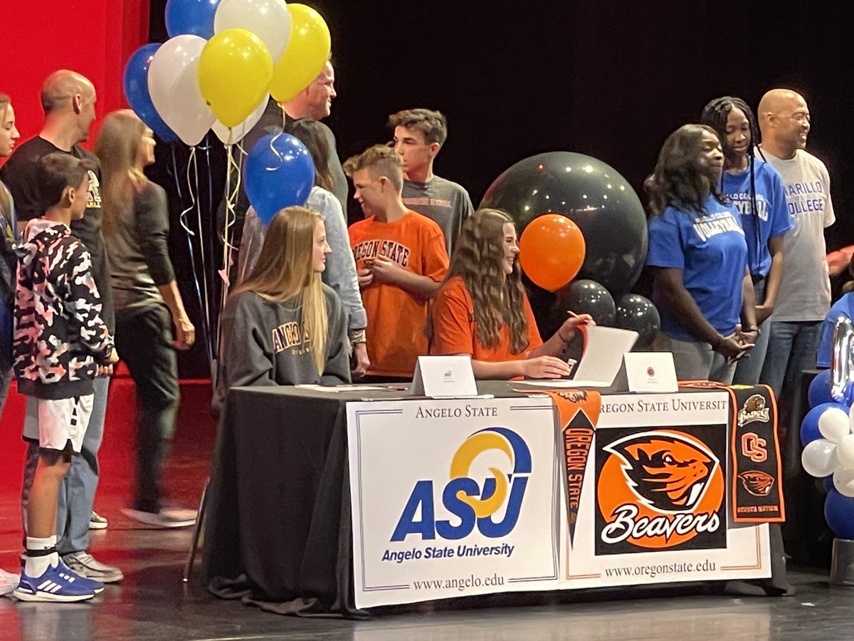 Lubbock-Cooper ISD Athletics (@athleticslcp) on Twitter photo Very proud of these ladies.They all signed to play their respective sports at the next level today.
<a href="/CarliColbert/">carli colbert</a>, <a href="/dleahhill/">D’Leah Hill</a> -vball, <a href="/AdleeBlacklock/">Adlee Blacklock</a> -hoops, <a href="/maloreesmith/">Maloree</a>-softball <a href="/HubCityPrepsLBK/">HubCityPreps.com</a> @806HsscConnect @LoneStarVarsity <a href="/arielle_schafer/">Arielle Schafer</a> <a href="/pchristy11/">Pete Christy</a> @LoneStarVarsity Very proud of these ladies.They all signed to play their respective sports at the next level today.
<a href="/CarliColbert/">carli colbert</a>, <a href="/dleahhill/">D’Leah Hill</a> -vball, <a href="/AdleeBlacklock/">Adlee Blacklock</a> -hoops, <a href="/maloreesmith/">Maloree</a>-softball <a href="/HubCityPrepsLBK/">HubCityPreps.com</a> @806HsscConnect @LoneStarVarsity <a href="/arielle_schafer/">Arielle Schafer</a> <a href="/pchristy11/">Pete Christy</a> @LoneStarVarsity