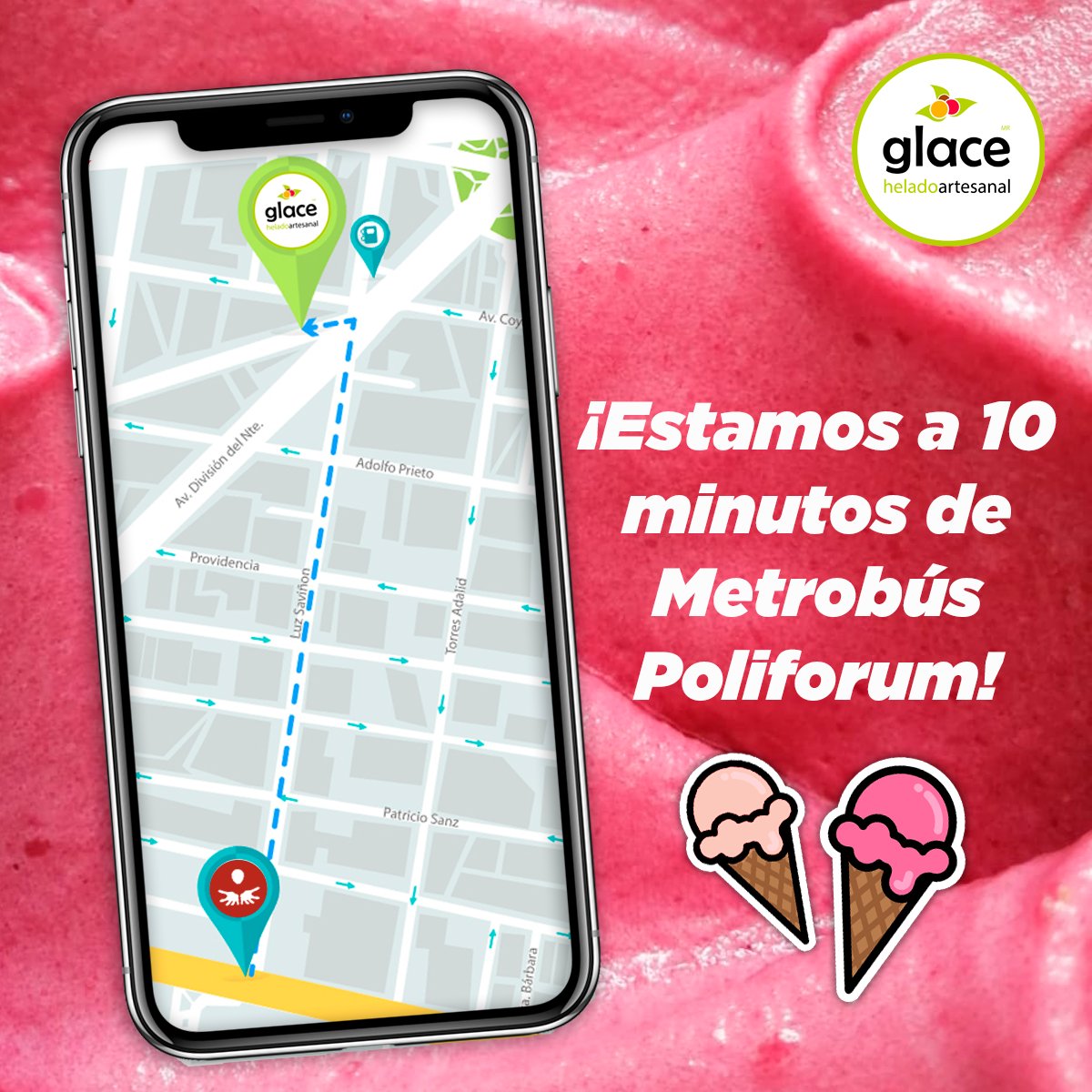 GlaceHelado's tweet photo. ¿Ya conoces nuestra tienda? Nos encontramos en un pequeño lugar secreto de la colonia Del Valle. ¡Ven a visitarnos y disfruta del helado más rico! 😋
📍Av. Coyoacán 360-Local A, código 2, Del Valle Norte https://t.co/Kr82I5S2qp
#heladoartesanal #helado #postre #postrenatural https://t.co/1p6EYRyzjo