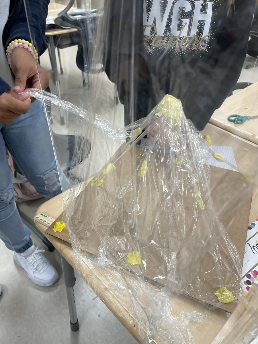 JenHolbrook218's tweet photo. STEM is happening in fifth grade!  Our “bolder builders” created tents that had to withstand wind, rain, and hail.  All were successful! #LincolnPrideWCS @warrenschools https://t.co/rBDW4Bd9Y1