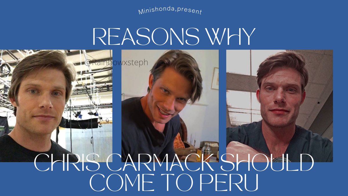 Avr papito <a href="/RealCarmack/">Chris Carmack</a> 

Razones por las que Chris Carmack debería venir a Perú

Reasons why Chris Carmack should come to Peru
