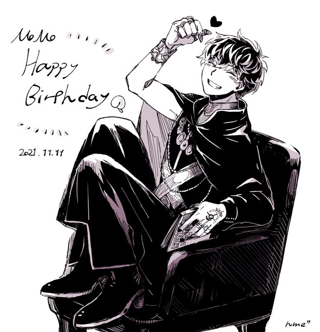 モモくん!!!誕生日!!!!!!!!!!おめでとうーーーー!!!!!!!!!!!(絵はエー様役のモモくんです) 