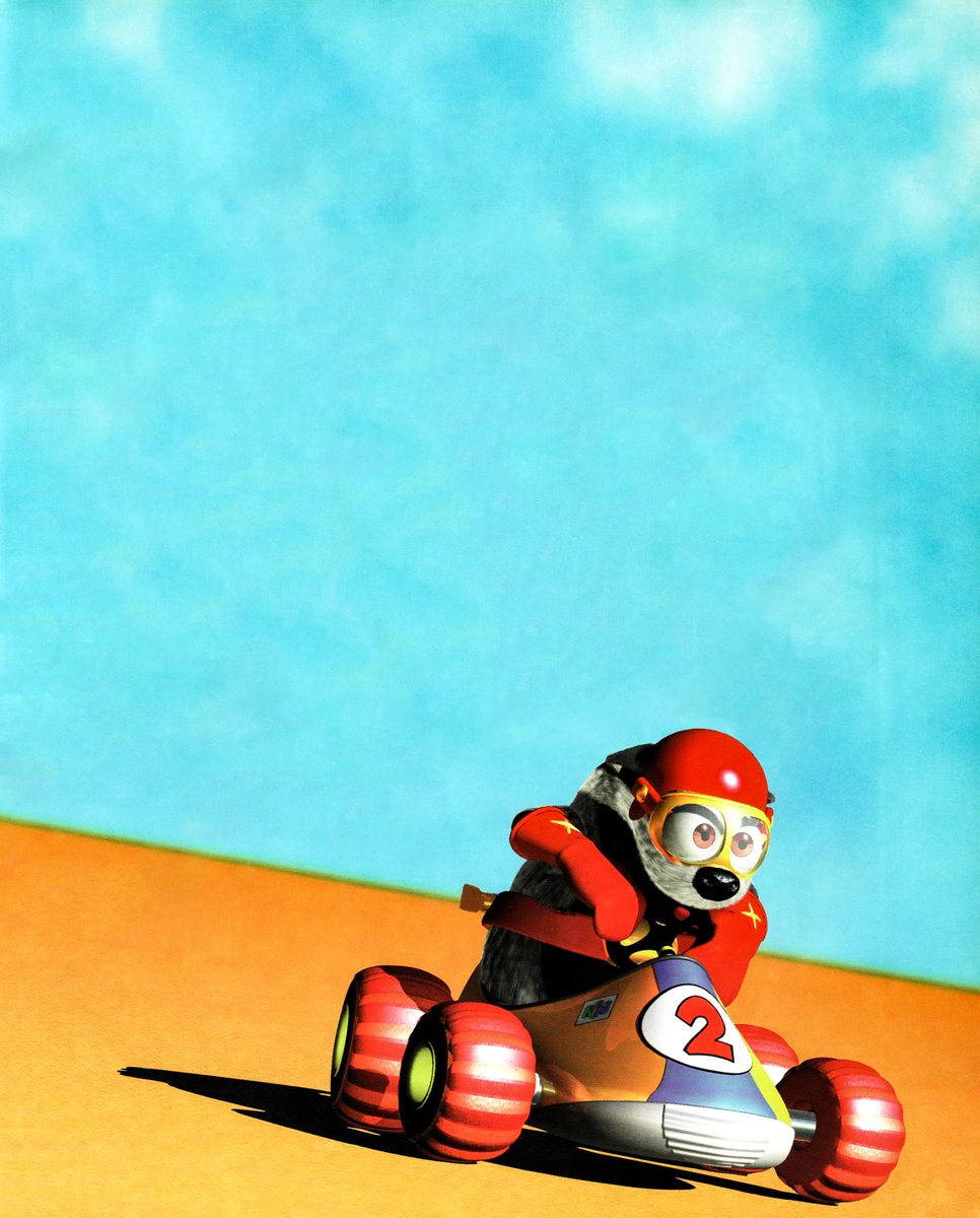 PSH_artarchive's tweet photo. @OoPAvgm From the same magazine, but a very different game. #DiddyKongRacing, of course. This one was a bit trickier than it looked like. https://t.co/ITC19eLzqg