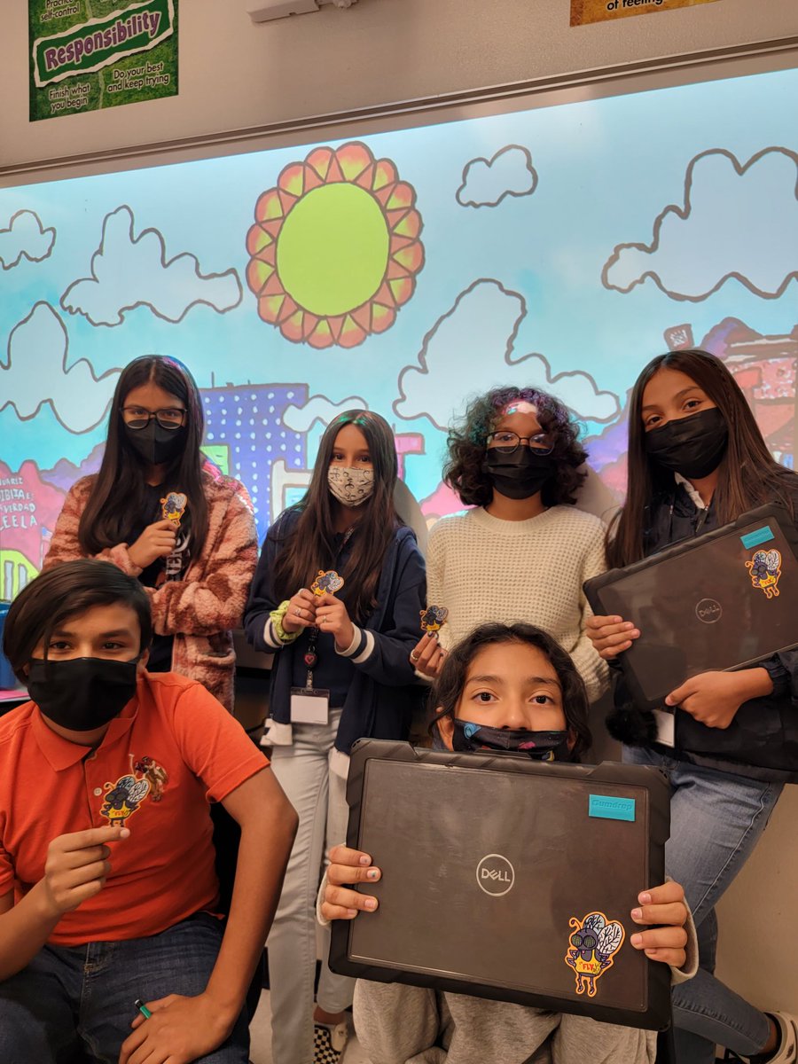 DMiller_HMS's tweet photo. Huge thank you to @gabaldonart for joining classes today to talk to 6th 7th &amp; 8th graders about his career, art and impact on the El Paso Community. You rock! 😁❤🎨 @Hernando_MS @AHernandez_HMS @RNava_HMS @slopez_HMS @SISD_FineArts #TeamSISD #CavPride #ElPasoTx #EPArt https://t.co/bkKHldGuWl