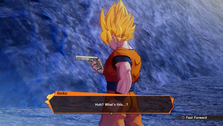 SLOplays's tweet photo. Goku after finding out that Naruto got in Fortnite https://t.co/9h7UHPDvux