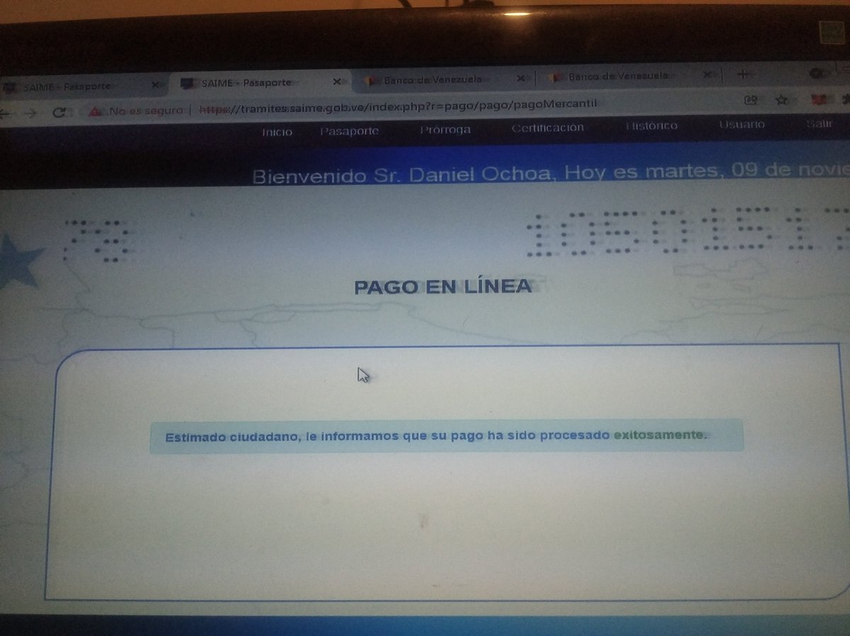 DanielO06159212's tweet photo. @mccoam Amiga pague mi pasaporte me débito el dinero del mercantil pero no me sale el check verde cuando vuelvo a ingresar me sale que no he pagado nada no se que hacer oriéntame 😭😭😭 porfa responde a mi tweet https://t.co/yuDmnVIK80