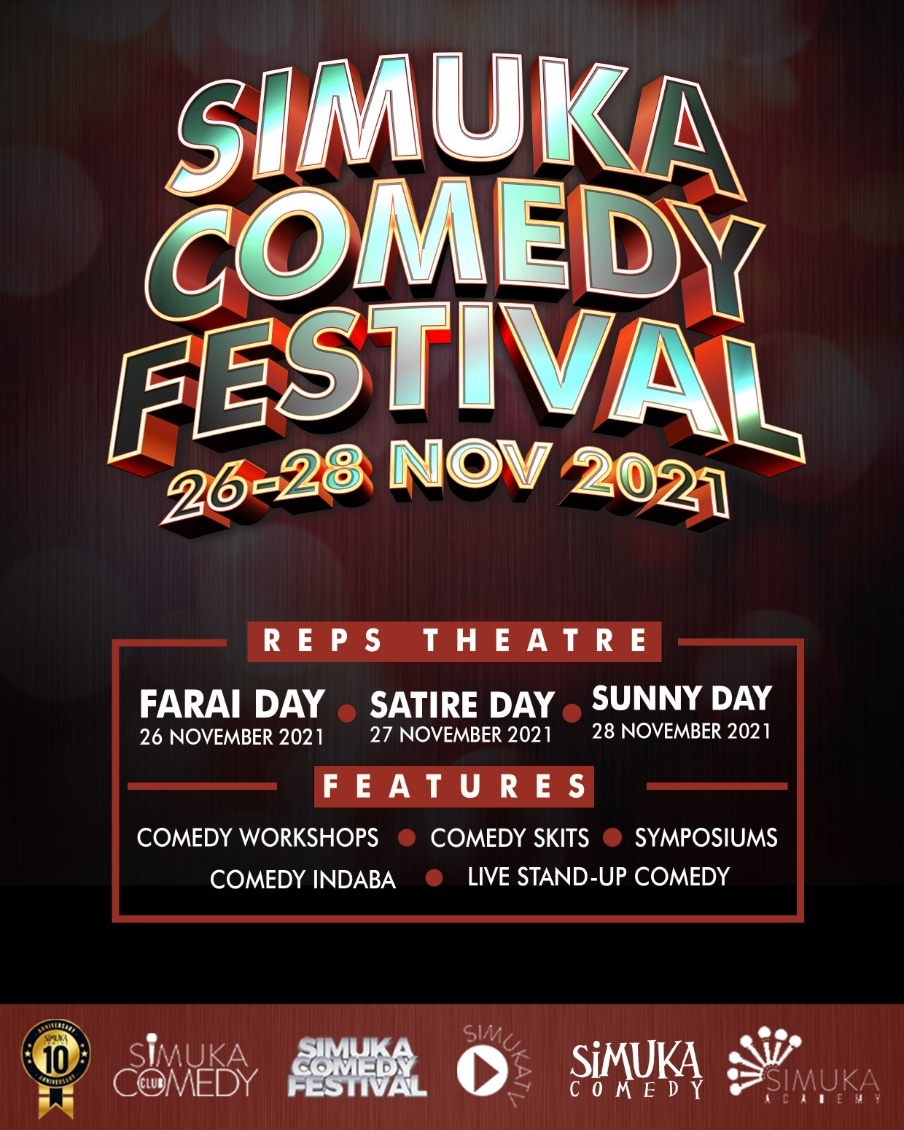 simukacomedy's tweet photo. Simuka Comedy Festival 2021
Days away and we are finishing up the last bits before we are ready to launch .
Make a date with us and be sure not to miss @simukacomedy
#SimukaFuti #SimukaWeek #TenYearAnniversary #FreeVoiceTakeCharge #SimukaComedyFestival2021
#SimukaComedy🇿🇼🇿🇼 https://t.co/p0YadOH5kK