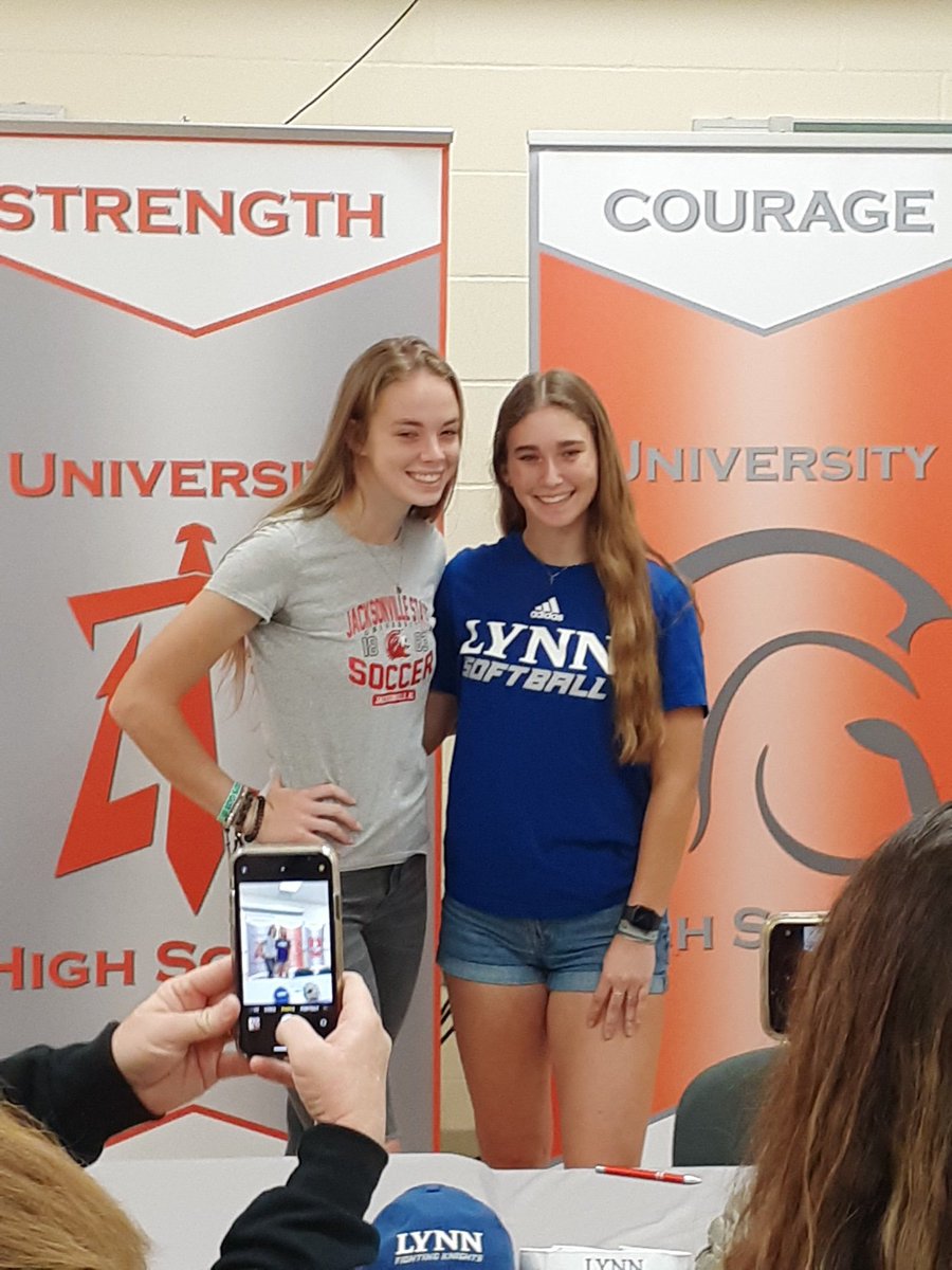 I was so honored today to celebrate Baylee and Onnalee's College Athlete Signing Day.  So proud of these young women.  #hardworkpaysoff