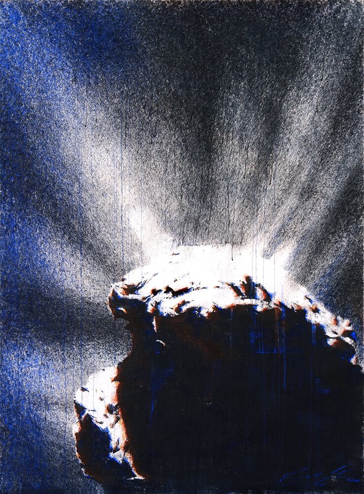 artapostrophe's tweet photo. Dear Comet 67P, welcome back!
It’s lovely to see you again after ~ 7 years. You still look pretty and you’re still my fav comet :)
Hey, I made a couple of your new portraits, let me know what you think. Say hi to #rosetta &amp; #philae !

https://t.co/oceTIjkBgW

#comet #67p #sciart https://t.co/aJfkcu96rc