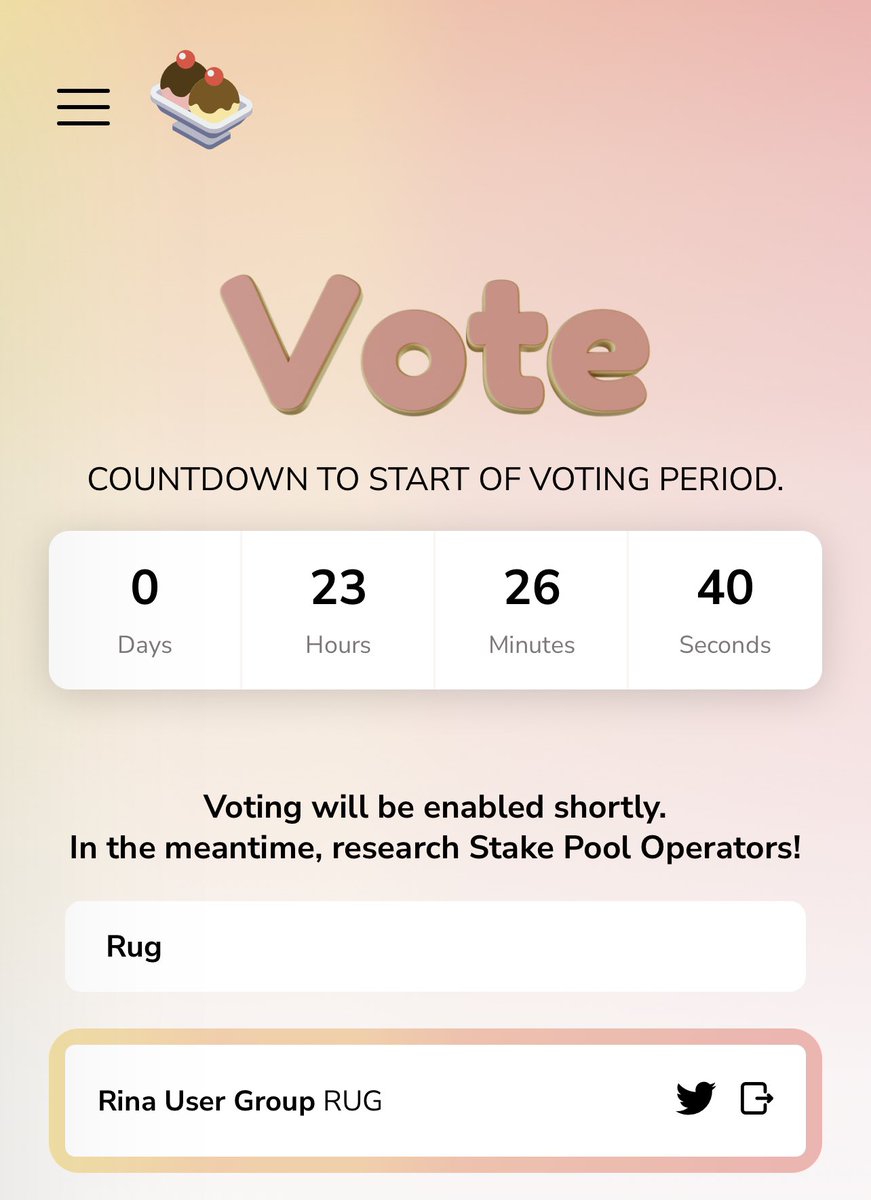 CardanoAdaArmy's tweet image. Wow! Community vote starting for the Sundae Swap Dex launch at start of Epoch 302 &amp;amp; ends at start of 303🔥🎉

Please Vote for RINAUser.Group [RUG] so we can continue on our mission &amp;amp; follow the link below for more info. if you can help support us

iso.sundaeswap.finance/#/voting