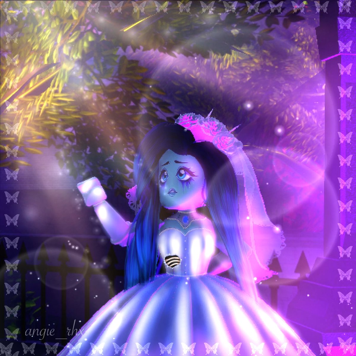 angie_rhx's tweet photo. 🦋Emily🦋
    ✨Royale High Halloween edit✨
💕Likes and retweets appreciated💕
Tags❄️ #royalehigh #royalehighedit #royale #rh #royalehighart #art #edit #corpsebride #emily #Halloween #royallween #holidayedit #movie #royalehightrading #royalehightrades https://t.co/F08TQ0f08v