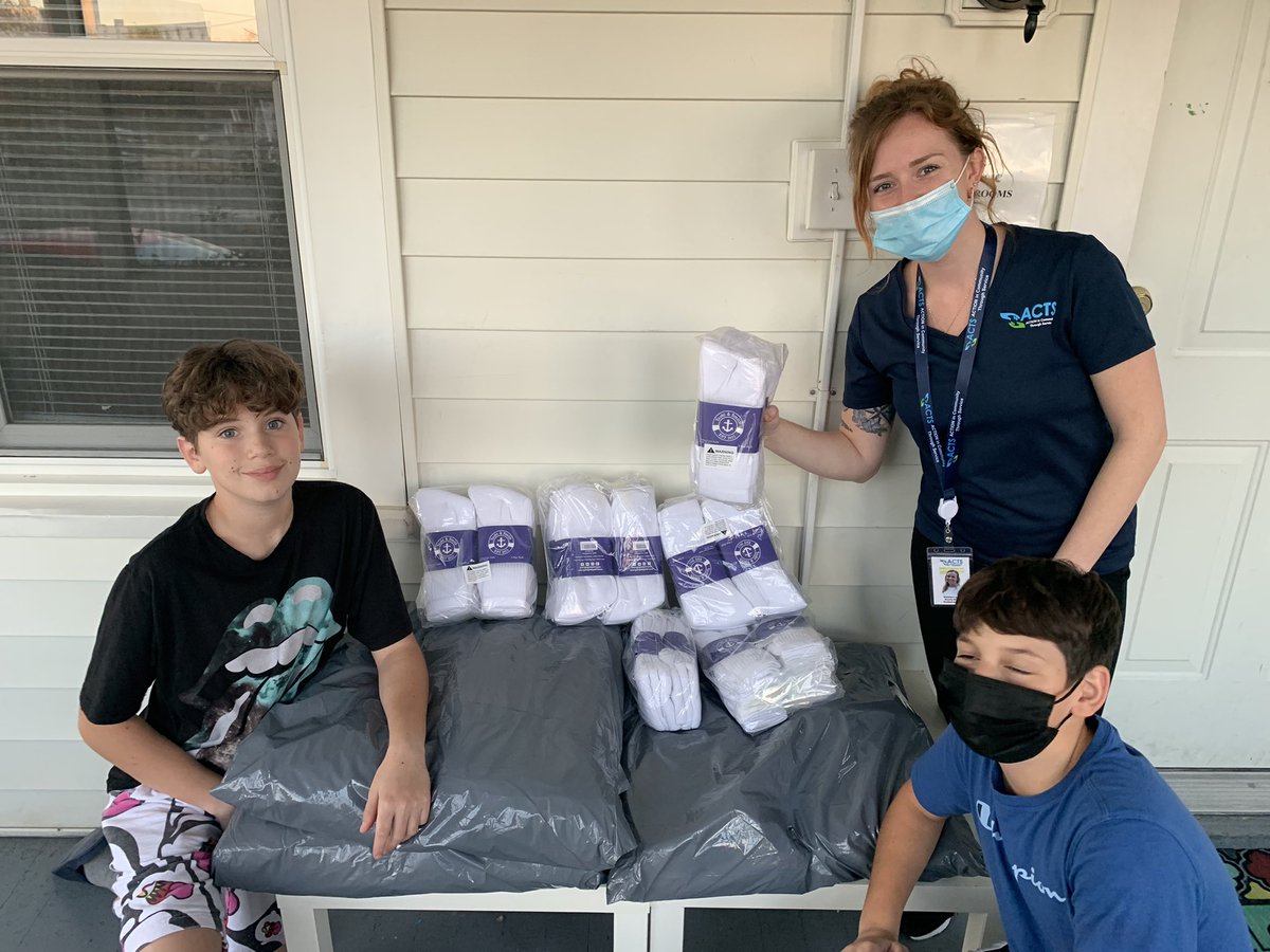 #fromKIDStoKIDS Another donation of 200 pairs of socks for  #SFCSocktober2021 So happy to be able to help our community.