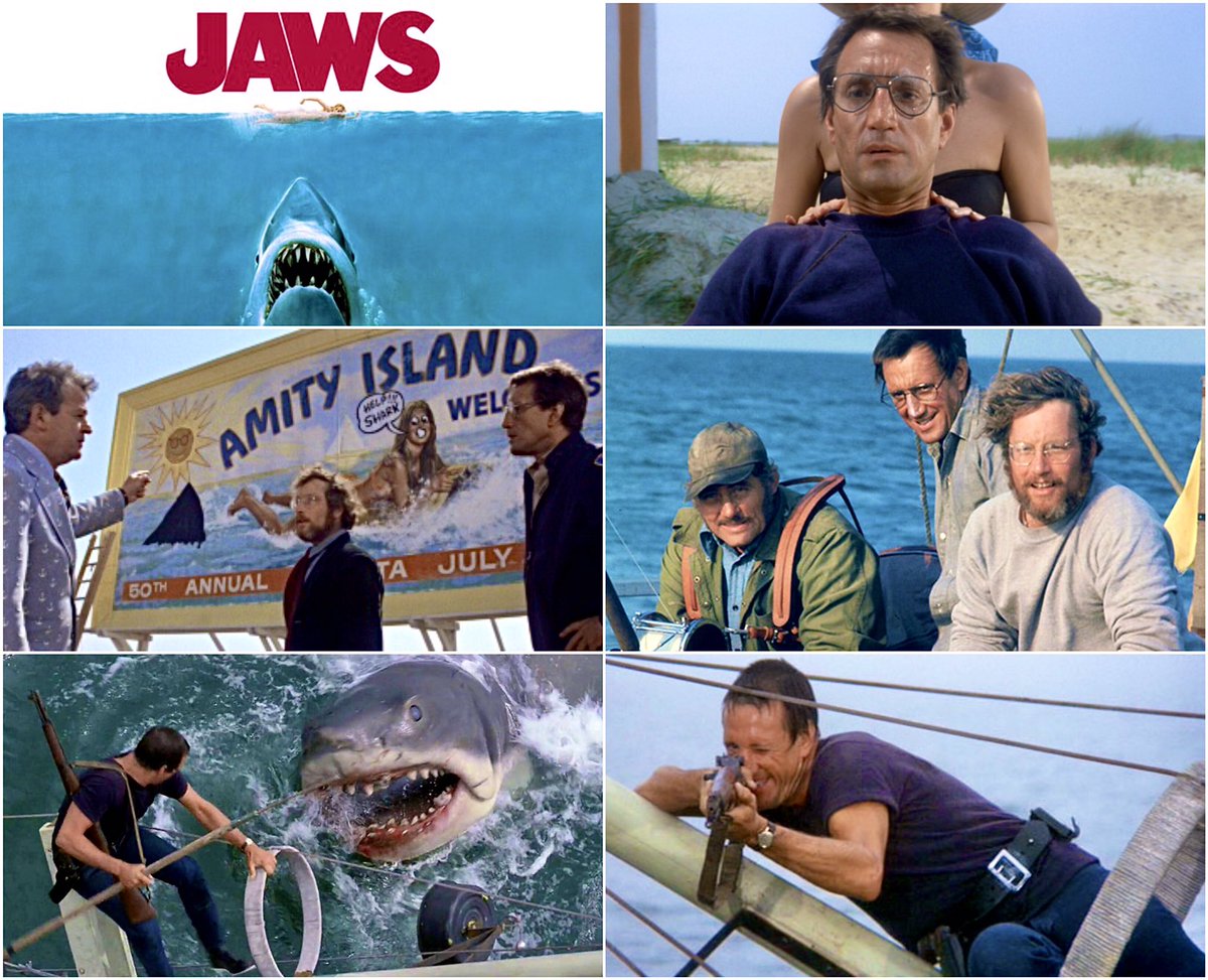 “JAWS” (1975) dir. Steven Spielberg

#RoyScheider
#RobertShaw
#RichardDreyfuss
#LorraineGary
#MurrayHamilton

🎬#FilmTwitter🎥