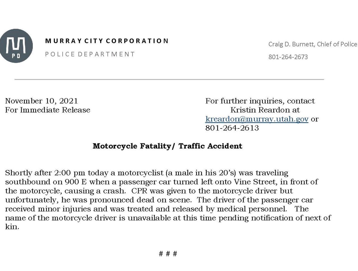 Murray City Police tweet media