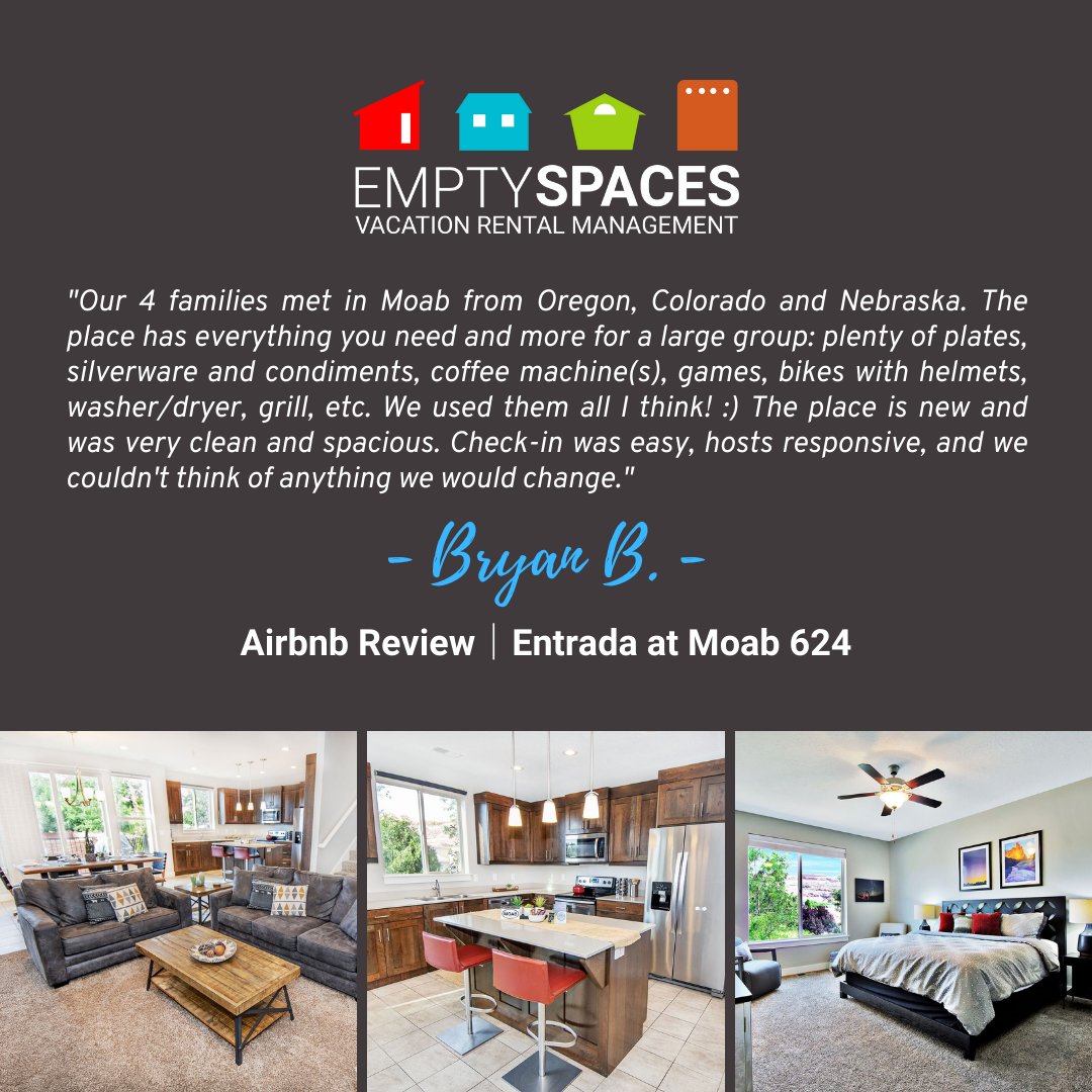 emptyspacesVRM's tweet image. With a vacation rental, you can:
🏠 Pick the perfect home with ideal amenities
🔒 Have greater privacy than in a hotel
👪 Save money by booking one home for your entire group
🛏️ Enjoy the comforts of home

Book an ESVRM rental home for your next vacation: esvrm.com