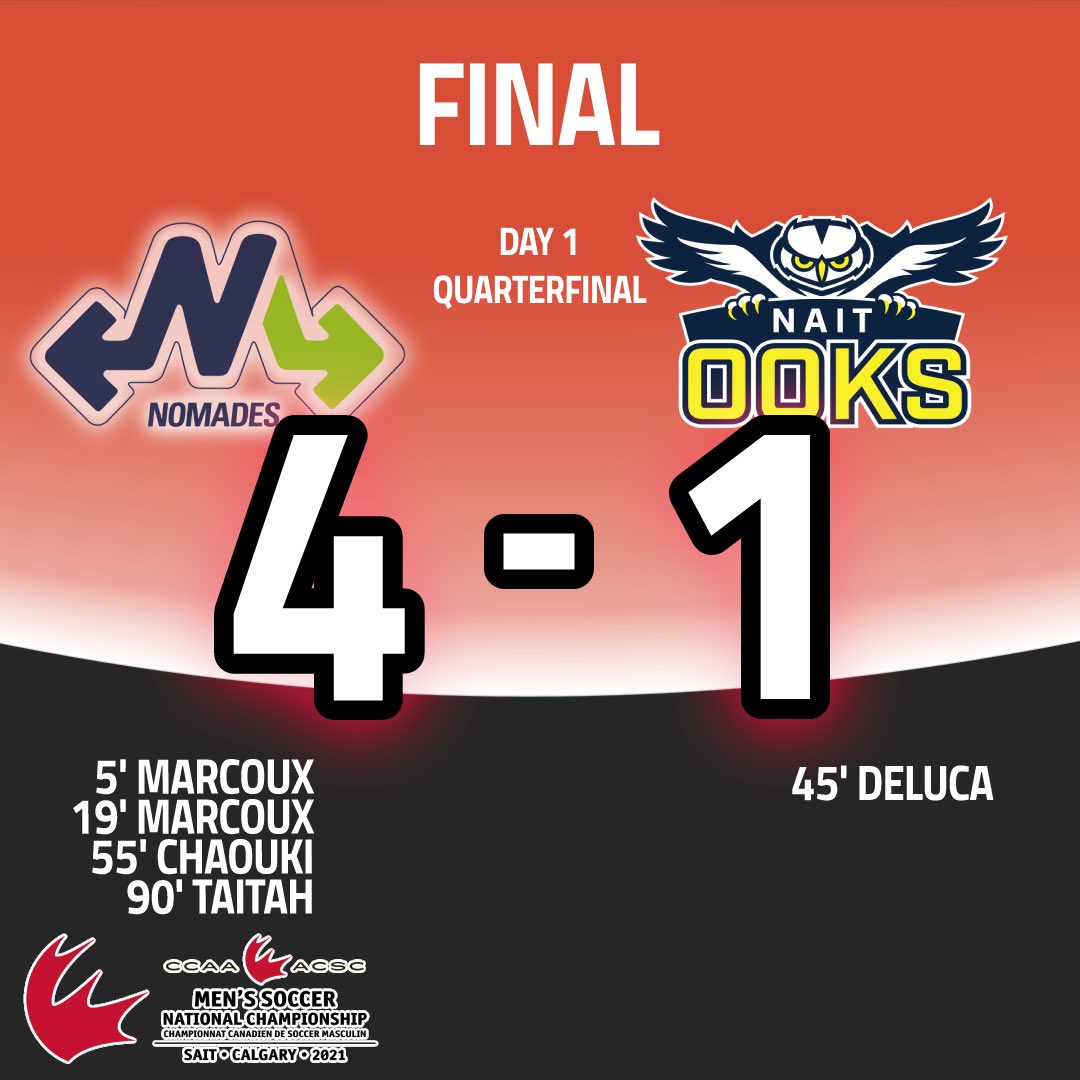 SOCCER MASCULIN  AU CHAMPIONNAT CANADIEN🇨🇦 

Victoire!! 💙💚
Demi-finale demain à 17 h (Heure du Québec)