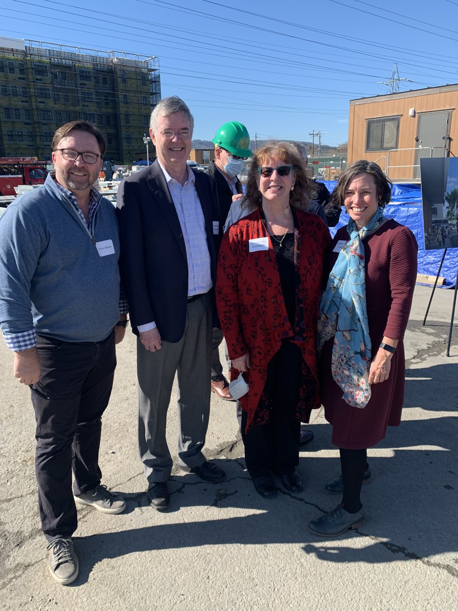 hlc_sanmateo's tweet photo. We were so honored to attend the topping off ceremony for Millbrae's first 100% affordable building! 🏗️

Thank you @SupDavePine and Mayor Schneider. https://t.co/bMlVM1NcdM