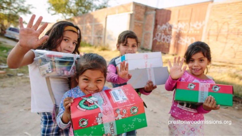 PBCMissions's tweet photo. #OperationChristmasChild #NationalCollectionWeek starts on Friday. @Prestonwood ... if you are home-bound or being extra careful during this special time, no worries as you may build your shoebox online at https://t.co/usIkaElW8L! #PrestonwoodCares #IPackedAShoeBox https://t.co/HJtBqggcKn