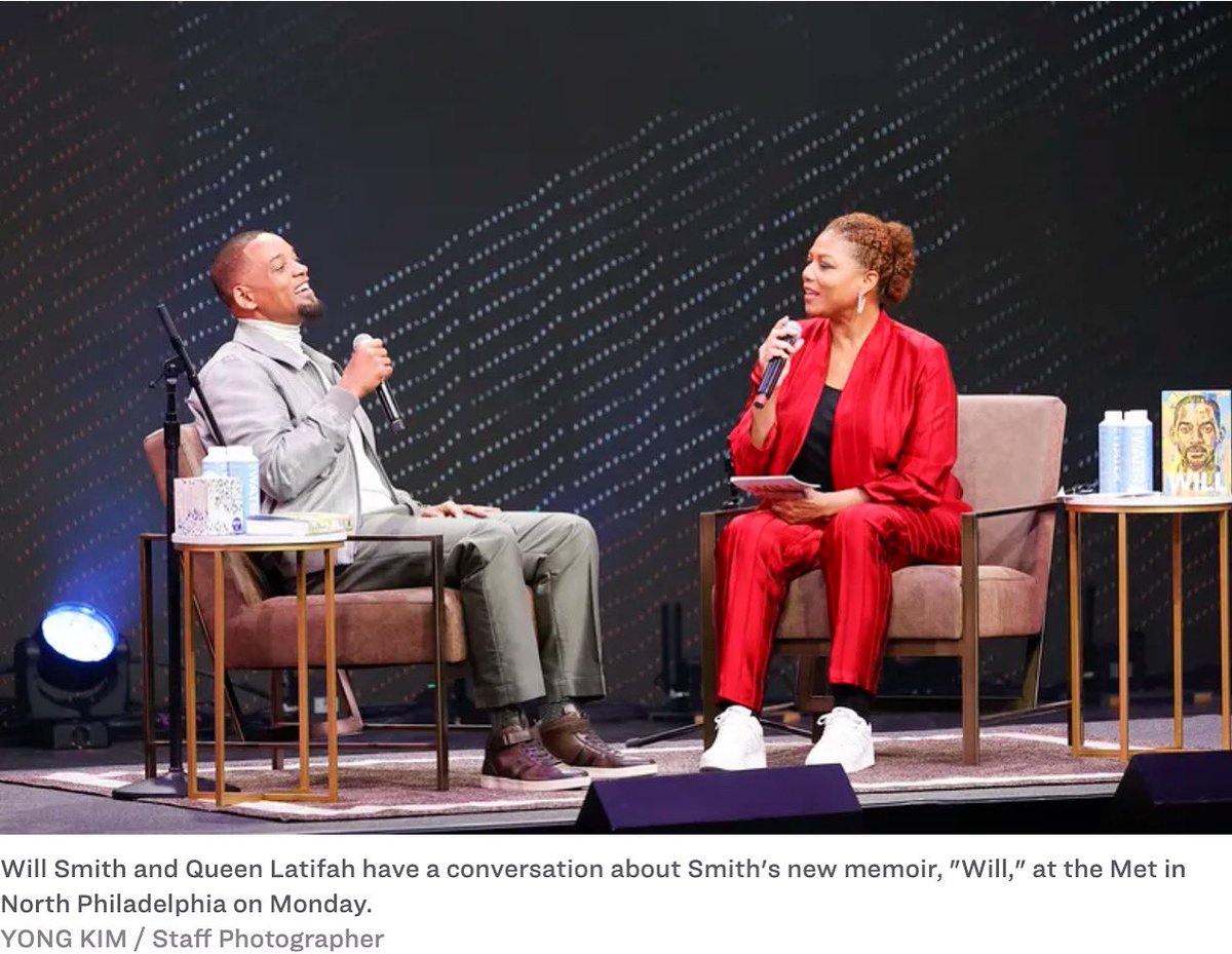 IAMQUEENLATIFAH's tweet photo. Always great to spend time with my big brother #WillSmith 💕 so proud of you for sharing your journey 📖 https://t.co/qHXbUJjFE8