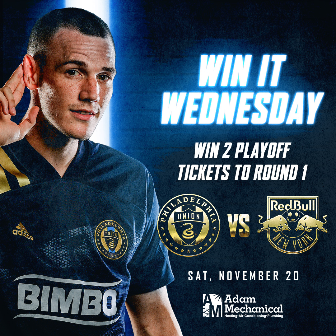 PhilaUnion's tweet photo. 🚨 PLAYOFF TICKET GIVEAWAY 🚨

Enter to win:
🔁 &amp; 💙 this tweet
Hit the link 👉 https://t.co/HTDoB8Nh57

#DOOP https://t.co/HmqQf1xfAE