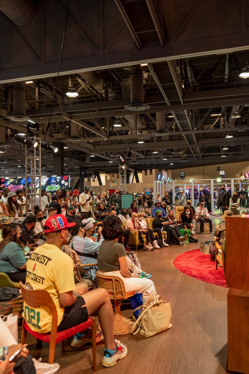JoeFreshgoods's tweet photo. told @instagram I wanted something like a talk show but also a museum of my work in the back, they said yes. “boy, who is you” we did that. https://t.co/94cbbR3wXu