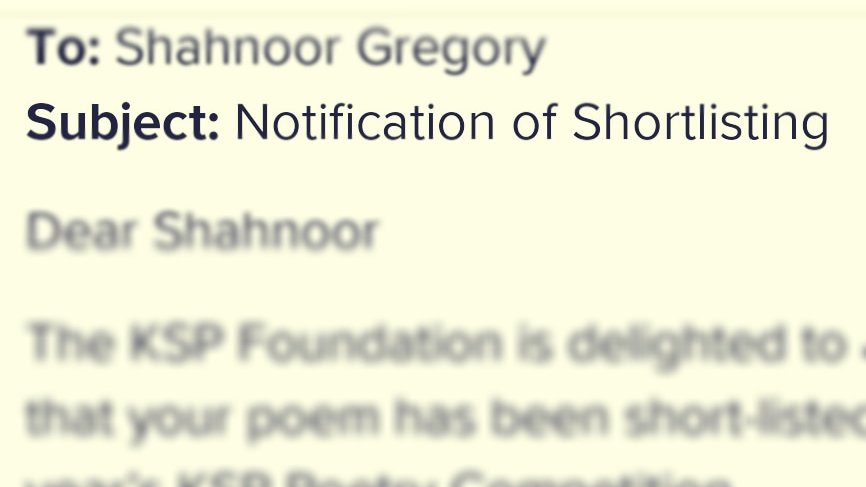 Shahnoor_Writer's tweet photo. Shortlisted 🙋🏼‍♀️ for the first poem I sent out! 

#writersanxiety #arty #inspire #deafcommunity #creativity #amwriting #mentalhealth #adhdawareness #author #authorlife #artist #autism  #arty #dyslexia #adhdwomen #poem #writingcommunity #poetry https://t.co/UczaYrfAwv