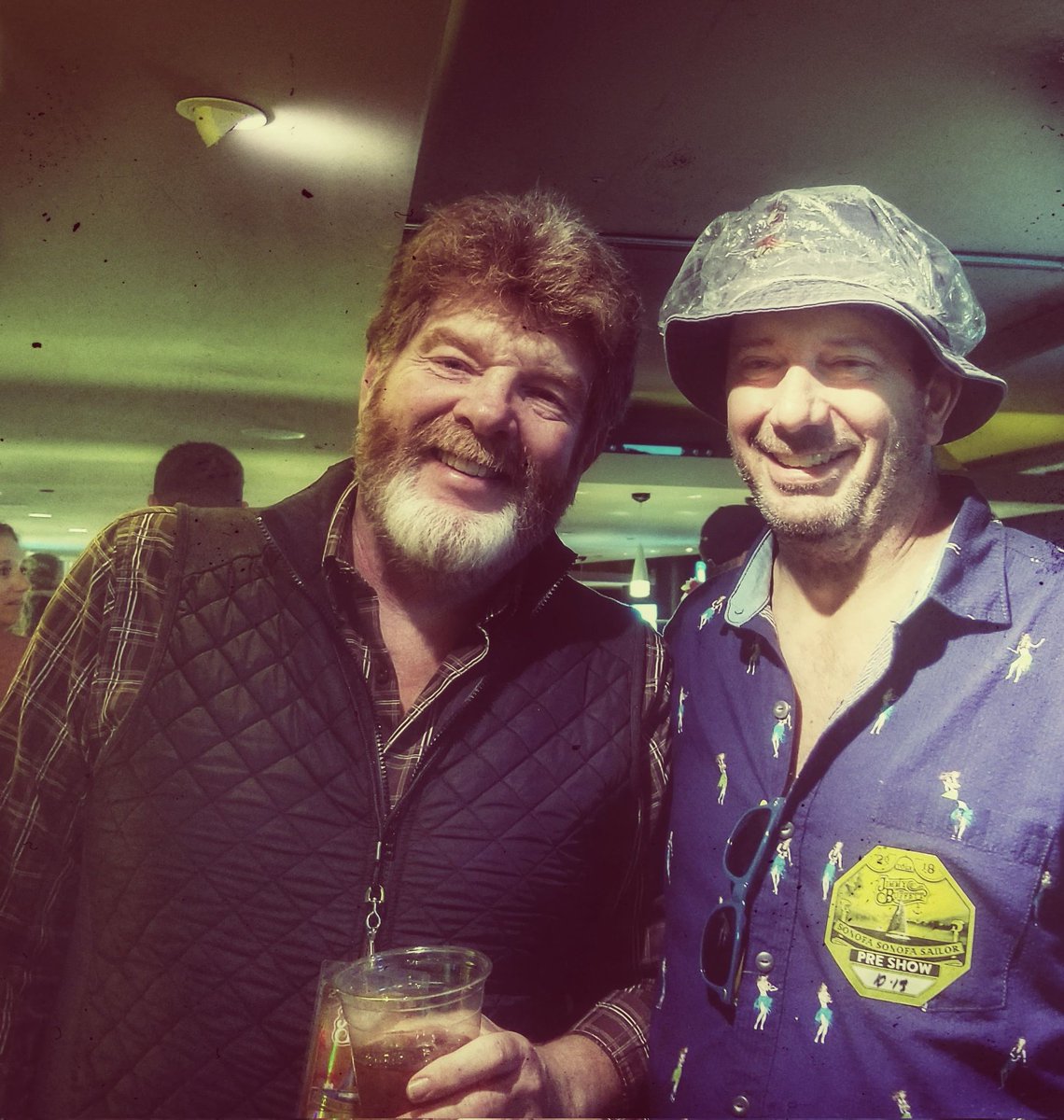 PirateRick69's tweet photo. @JDSpradlin @radiomville @SIRIUSXM Does Mac miss the license to chill lounge? I miss him questioning may shower cap choice. #itwasraining https://t.co/XvJIpZEoJa