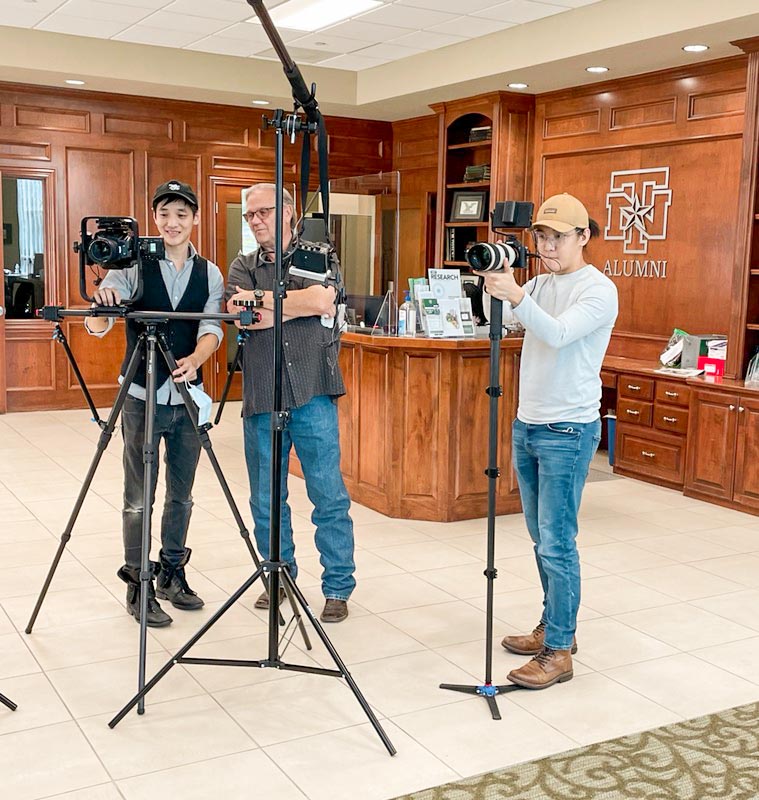 Bill and Maureen were on set recently working on some new videos for AM client, UNT!