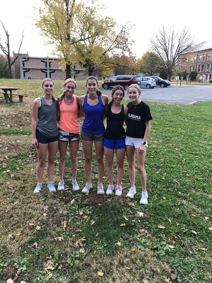Last XC workout of the career for this group of <a href="/NerinxXC/">Nerinx Runners</a> seniors! Gonna miss them 🥲 Let’s get after it at #NXR #TerreHaute <a href="/lucycbrady/">Lucy Brady</a> <a href="/mjacknewitz/">Marisa Jacknewitz</a> @banana_ninja3 <a href="/mschillinger_/">maddie schilllinger</a> &amp; Tara Lowe