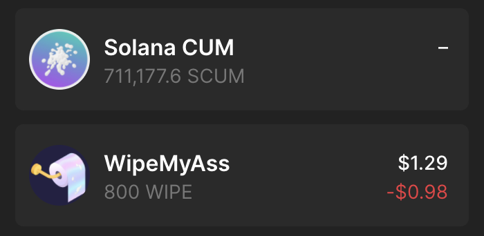 drippin_sol's tweet photo. 🤣 I was tryna put my mom onto Solana so I told her that some of the smartest people in the world are here. Then I opened my phantom and this is the first thing she saw: https://t.co/hZzxRWv1si