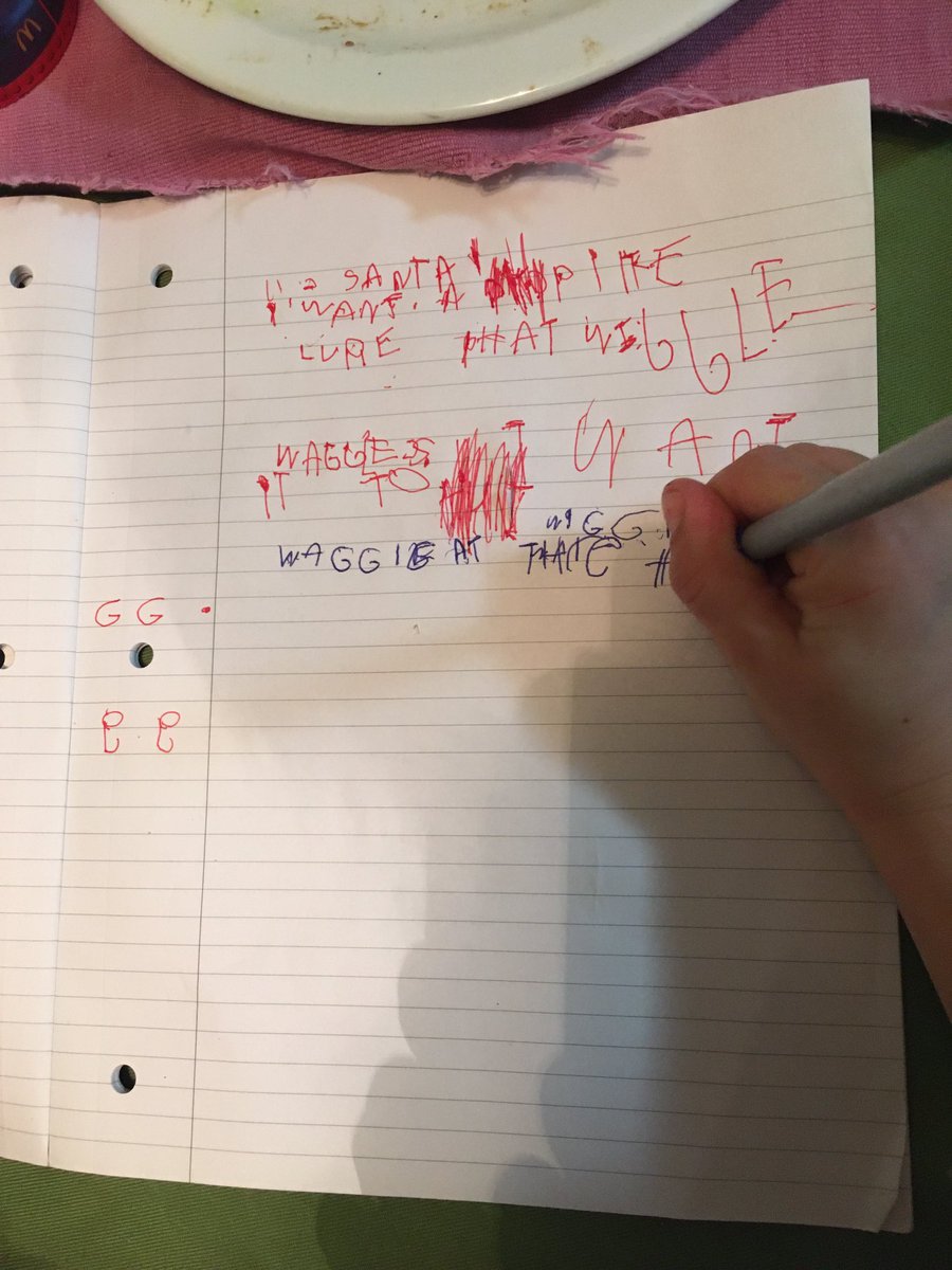 mrcycology's tweet photo. ugffff, he's writing to santa... (certainly a bit early) he's asking for a pike lure... not a chess set for school, or a book on chess, or a basketball net!
dad's done early, and it's all wrong! #parforcourse #soitgoes #getwhatyouget https://t.co/GQUSENkAyW